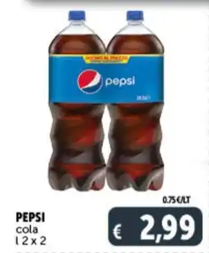 Deco Supermercati PEPSI cola L 2x2 offerta