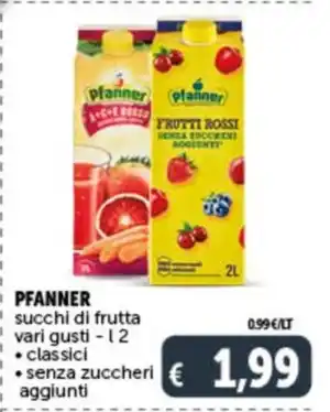 PFANNER succhi di frutta vari gusti - L2