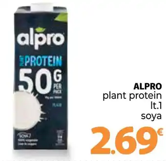 Supermercati Dok ALPRO plant protein lt.1 soya offerta