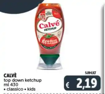 Deco Supermercati CALVÈ top down ketchup ml 430 offerta
