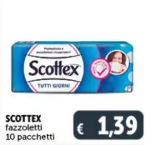 Deco Supermercati SCOTTEX fazzoletti 10 pacchetti offerta