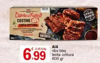 Crai AIA ribs bbq lenta cottura 600 gr offerta