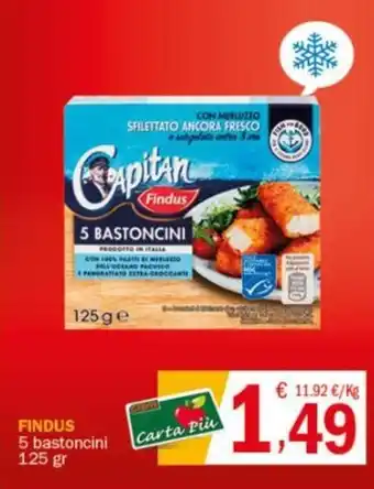 Crai FINDUS 5 bastoncini 125 gr offerta