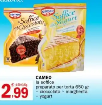 Crai CAMEO la soffice preparato per torta 650 gr offerta