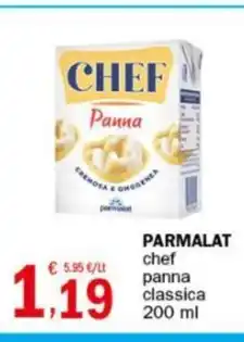 Crai PARMALAT chef panna classica 200 ml offerta