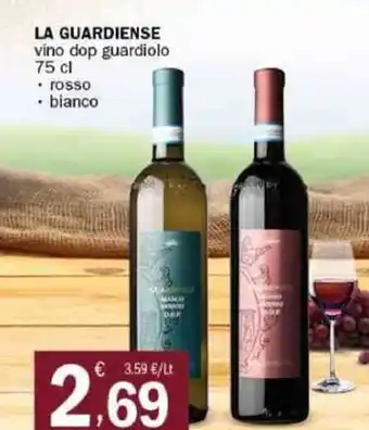 Crai LA GUARDIENSE vino dop guardiolo 75 cl offerta