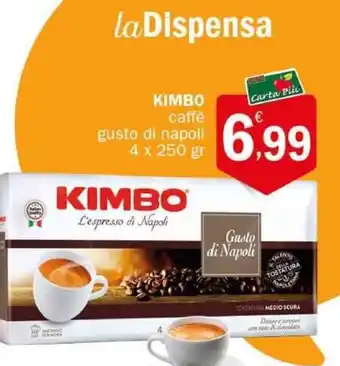 Crai KIMBO caffè gusto di napoli 4 x 250 gr offerta