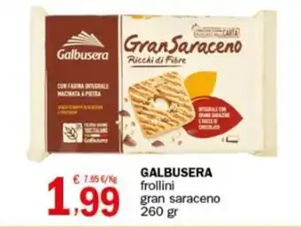 Crai GALBUSERA frollini gran saraceno 260 gr offerta