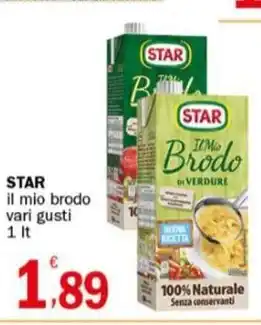 Crai STAR il mio brodo vari gusti 1 It offerta