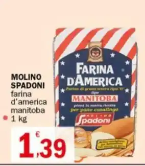 MOLINO SPADONI farina d'america manitoba 1 kg