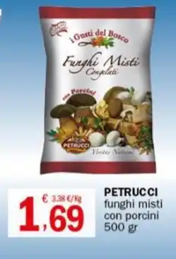 Crai PETRUCCI funghi misti con porcini 500 gr offerta