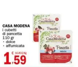Crai CASA MODENA i cubetti di pancetta offerta