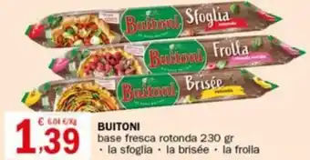 Crai BUITONI base fresca rotonda 230 gr offerta