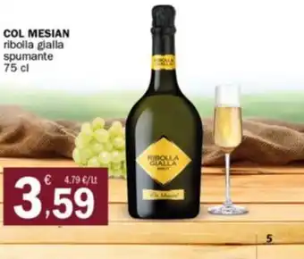 COL MESIAN ribolla gialla spumante 75 cl