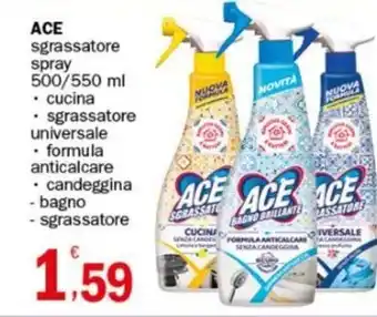 Crai ACE sgrassatore spray offerta