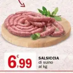 Crai SALSICCIA di suino al kg offerta