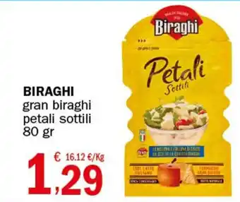 Crai BIRAGHI gran biraghi petali sottili 80 gr offerta