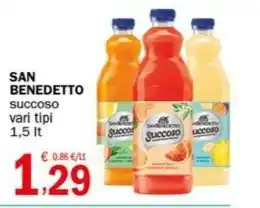 Crai SAN BENEDETTO succoso vari tipi 1,5 It offerta