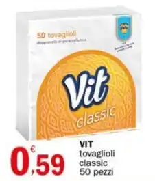 Crai VIT tovaglioli classic 50 pezzi offerta