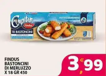Mio Market FINDUS BASTONCINI DI MERLUZZO X 18 GR 450 offerta