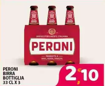 Mio Market PERONI BIRRA BOTTIGLIA 33 CL X 3 offerta