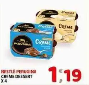 Mio Market NESTLÉ PERUGINA CREME DESSERT X 4 offerta