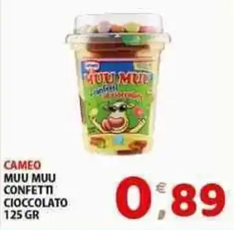 CAMEO MUU MUU CONFETTI CIOCCOLATO 125 GR