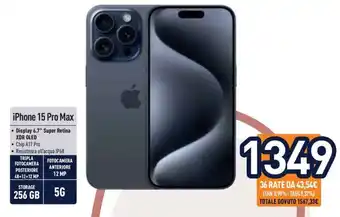 Unieuro iPhone 15 Pro Max offerta