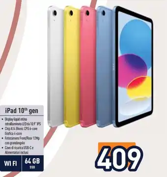 Unieuro iPad 10th gen offerta