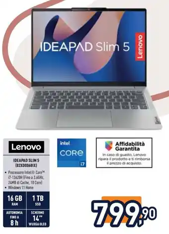 Unieuro Lenovo IDEAPAD SLIM 5 (82XD00681X) offerta