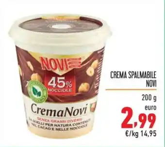 Maxi Supermercati CREMA SPALMABILE NOVI 200 g offerta