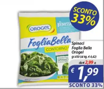 DiMeglio Spinaci Foglia Bella Orogel gr. 450 offerta