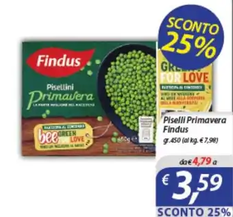 DiMeglio Piselli Primavera Findus gr. 450 offerta
