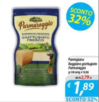 DiMeglio Parmigiano Reggiano grattugiato Parmareggio gr.100 offerta