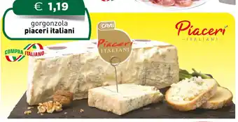 Crai gorgonzola piaceri italiani offerta