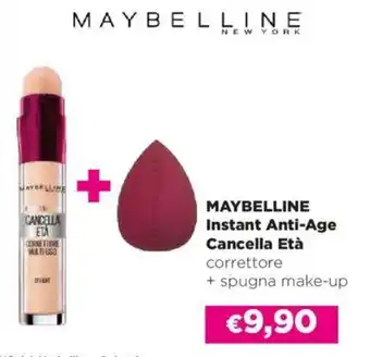 MAYBELLINE Instant Anti-Age Cancella Età correttore + spugna make-up