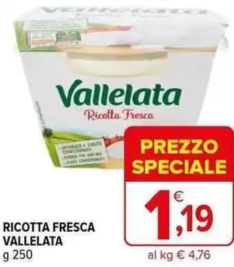 Iperal RICOTTA FRESCA VALLELATA g 250 offerta