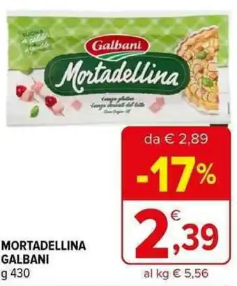 Iperal MORTADELLINA GALBANI g 430 offerta