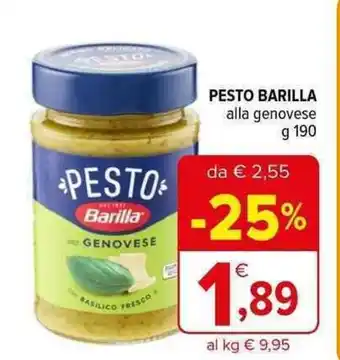 Iperal PESTO BARILLA alla genovese g 190 offerta