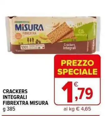 Iperal CRACKERS INTEGRALI FIBREXTRA MISURA g 385 offerta