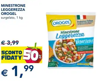 Esselunga MINESTRONE LEGGEREZZA OROGEL surgelato, 1 kg offerta