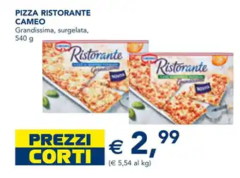 Esselunga PIZZA RISTORANTE CAMEO Grandissima, surgelata, 540 g offerta