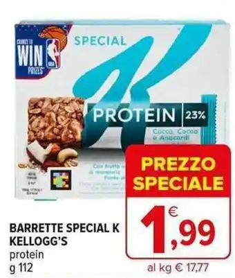 Iperal BARRETTE SPECIAL K KELLOGG'S protein g 112 offerta