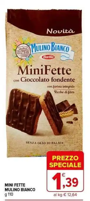 Iperal MINI FETTE MULINO BIANCO g 110 offerta
