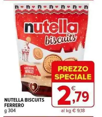 Iperal NUTELLA BISCUITS FERRERO g 304 offerta