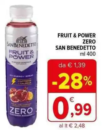 Iperal FRUIT & POWER ZERO SAN BENEDETTO ml 400 offerta
