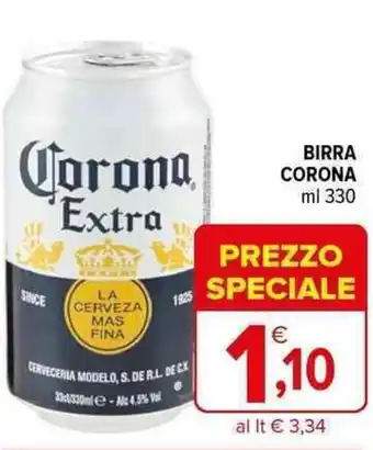 Iperal BIRRA CORONA ml 330 offerta