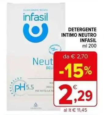 Iperal DETERGENTE INTIMO NEUTRO INFASIL ml 200 offerta
