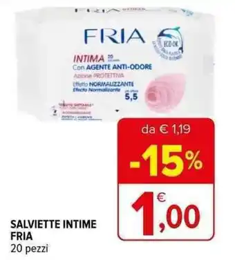 Iperal SALVIETTE INTIME FRIA 20 pezzi offerta