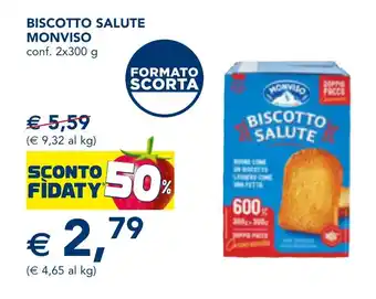 Esselunga BISCOTTO SALUTE MONVISO conf. 2x300 g offerta